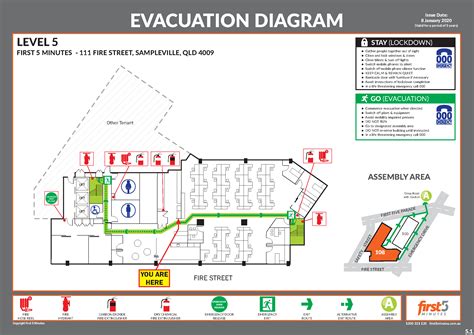 commercial distance from fire exit to electrical box|requirements for outside exit routes.